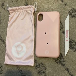 Pink loopy phone case for iPhone X